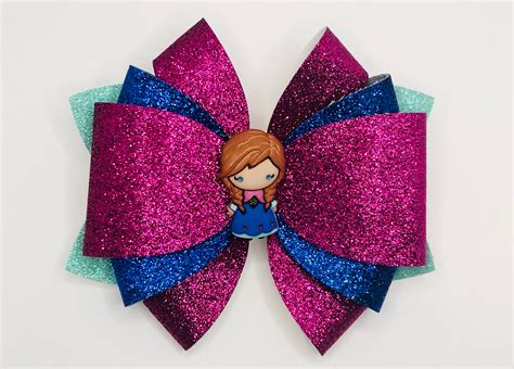 Frozen Bow Set Elsa Anna Olaf Bows Etsy