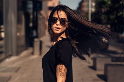 Sunglasses Depth Of Field Women Marlen Valderrama Alvaréz Portrait