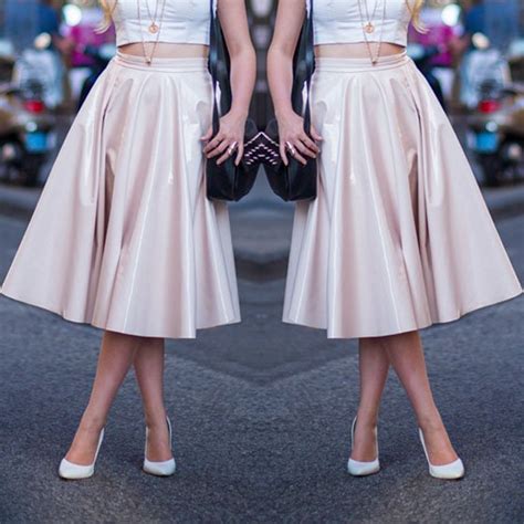 Saia Midi Nude Steal The Look