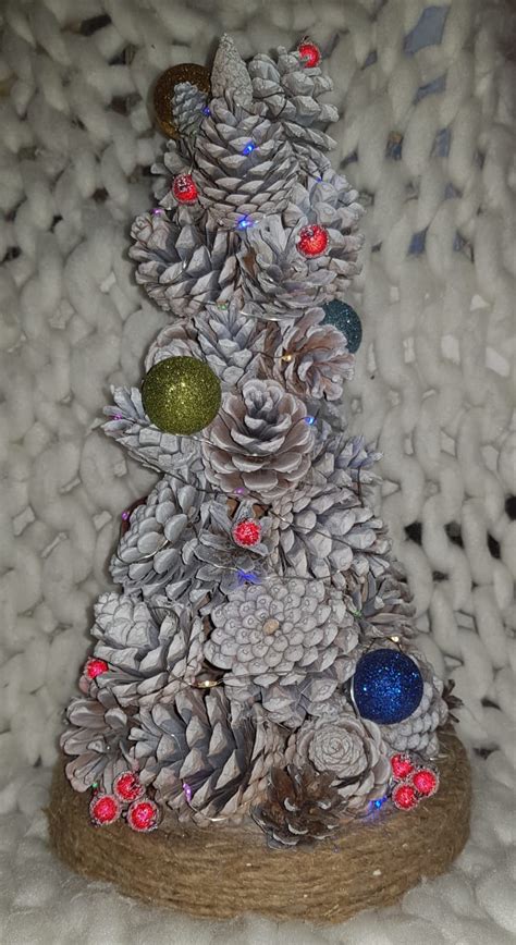 decorative Christmas tree made of pine cones - Inspire Uplift