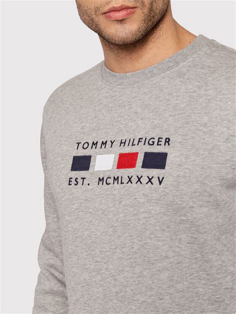 Tommy Hilfiger Bluza Four Flags Mw0mw20133 Szary Regular Fit Modivo Pl