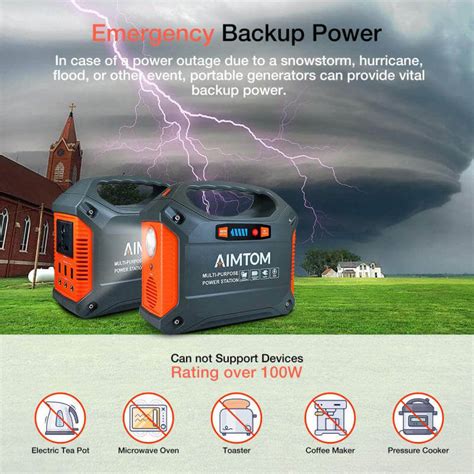 AIMTOM Portable Solar Generator Provides Emergency Backup Power