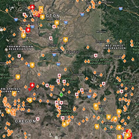 Washington State Fire Map - Printable Map