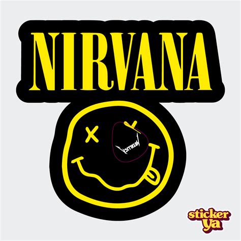 Stiker Sticker de Nirvana Stickers de Música StickerYa