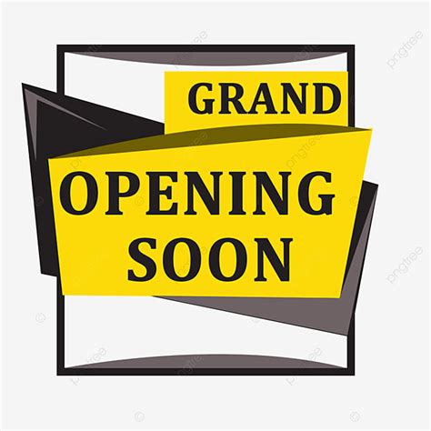 Grand Openings Clipart Transparent Background Grand Opening Soon