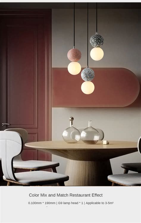 Подвесной светильник из стекла, черный/белый/розовый/серый | AliExpress