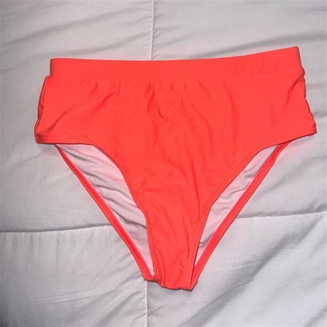 Pink Lily Swim Nwot Pink Lily Brightest Days Orange Bikini Bottoms Poshmark