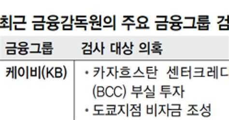 4대 금융그룹 동시다발 검사가 우연 정치 행보 눈총받는 금감원