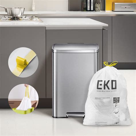 Eko Easy Dispense Rollo De Bolsas De Basura Extra Fuertes Con