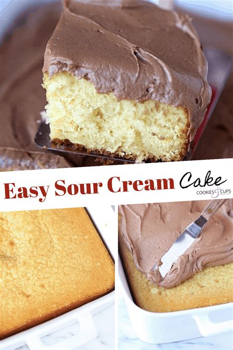 Sour Cream Cake With Creamy Chocolate Frosting | Best Cake Recipe