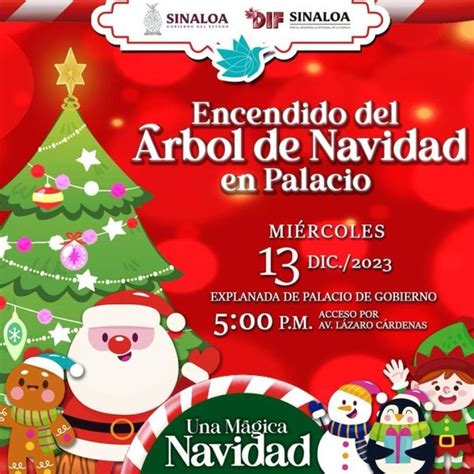 Invitan al encendido del Árbol Navideño en la explanada de palacio de