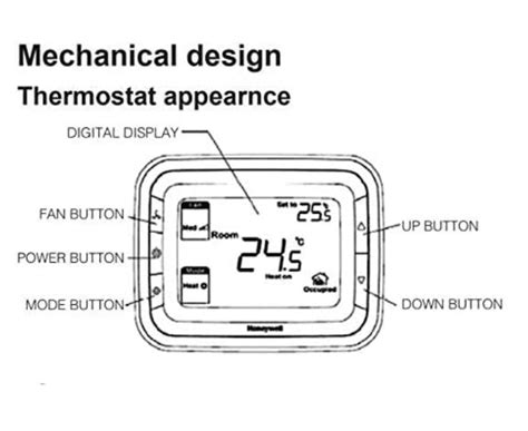 Honeywell Thermostat T V Wg M Vertical V Ac Mep Global