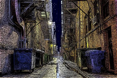 Cartoon alleyway by slugface11 on DeviantArt