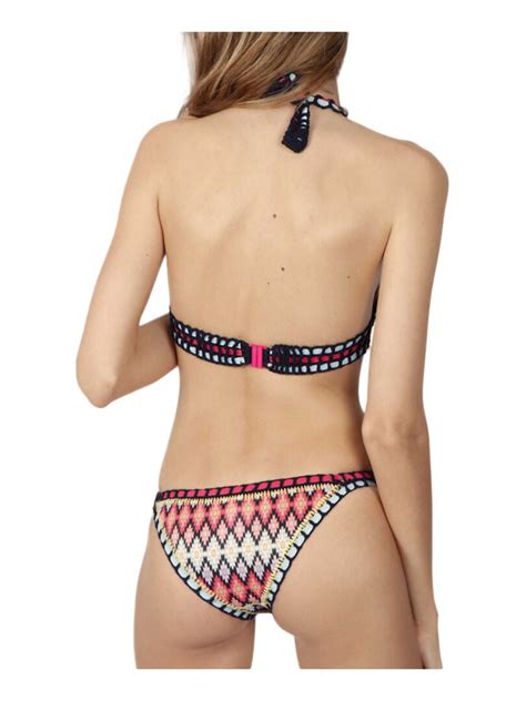 Ensemble 2 pièces bikini Beachsun Orange corail Kiabi 87 90