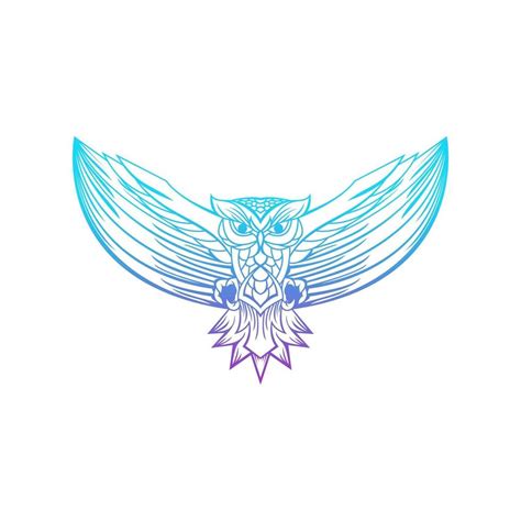 Owl Line Art Vector Art At Vecteezy