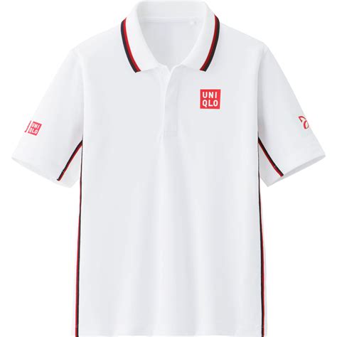 Uniqlo Novak Djokovic Dry Ex Short Sleeve Polo 14 Us Open In White For