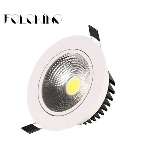 Pcs Super Bright Led Pode Ser Escurecido Downlight Teto Cob W W