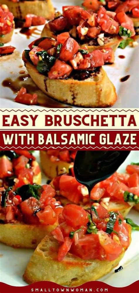 Easy Bruschetta With Balsamic Glaze Artofit