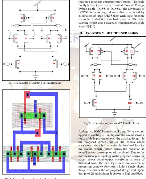 PDF New Design Of High Performance 2 1 Multiplexer Semantic Scholar