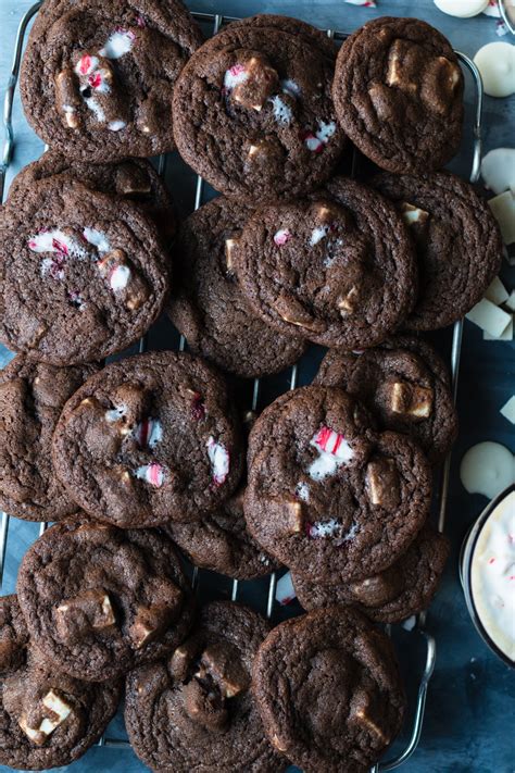 Chocolate Cookies With Peppermint Chips Meg Is Well