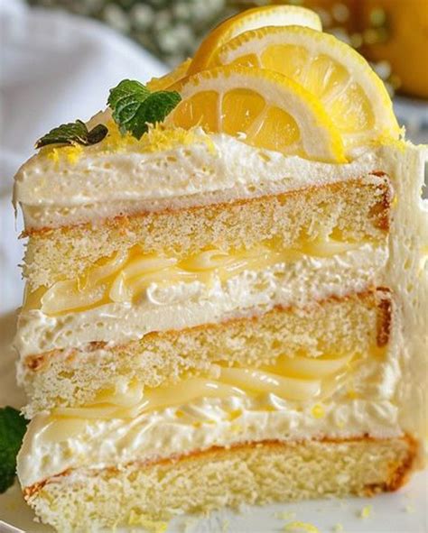 Elegant Italian Lemon Cream Cake - NorthEast Nosh Recipes