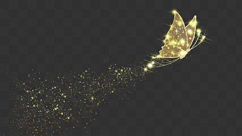 Light Effect Butterfly Png Image Golden Light Effect Butterfly