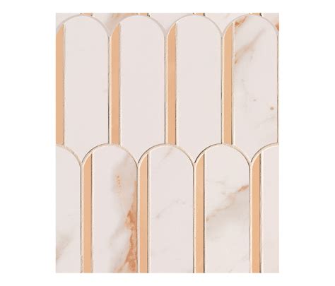 Roma Gold Calacatta Oro Onice Miele Archs Mosaico 28 2X31 Architonic