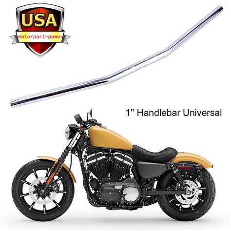 Us 1 Handlebars Drag Bars For Harley Sportster 883 1200 Dyna Softail Honda Vt Ebay