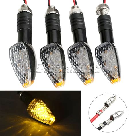 Yetaha Pcs Yellow Lights Motorcycle Led Turn Signal Indicator Light