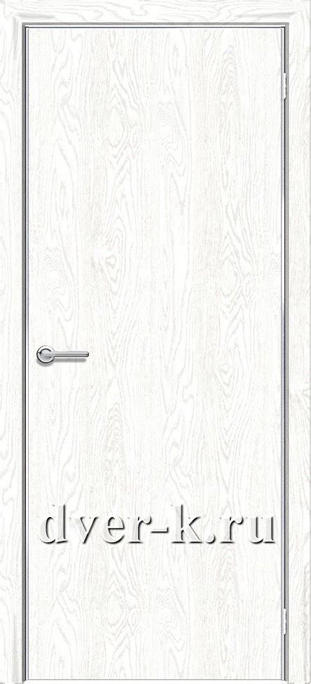 Межкомнатная дверь Стандарт Плюс с AL-кромкой в цвете ясень белый