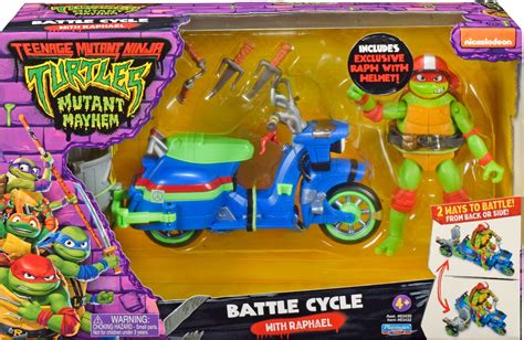 Teenage Mutant Ninja Turtles Mutant Mayhem Raphael Vehicle Figure Set