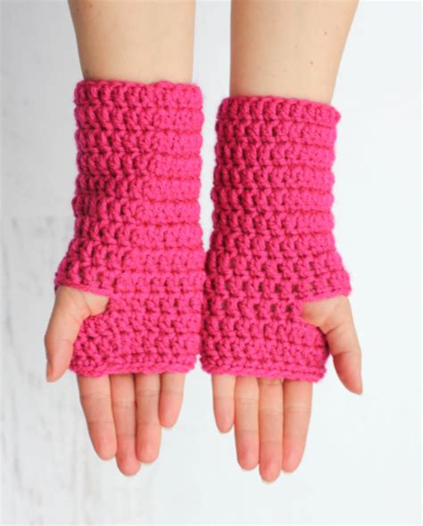 Crochet Fingerless Gloves Beginners