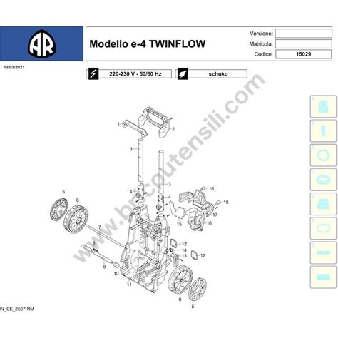 Annovi Reverberi Parts For Washer Twin Flow 4m 15019