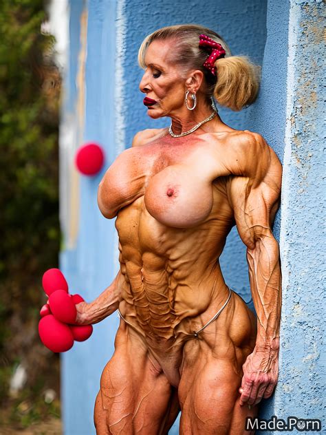 Porn Image Of White Bottomless Bodybuilder Pigtails Big Hips Photo