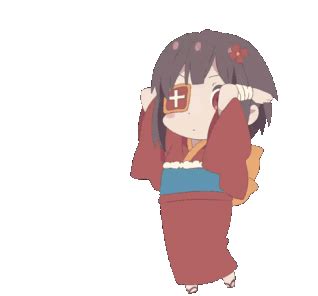 Megumin Konosuba Chibi Sticker - Megumin Konosuba Chibi Jump - Discover ...