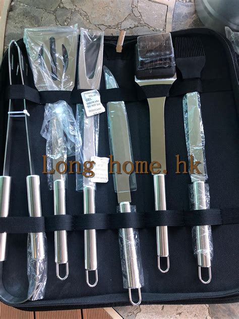 6PCS stainless steel barbecue bbq tools set – Longhome