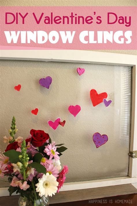 DIY Valentine S Day Window Clings Happiness Is Homemade