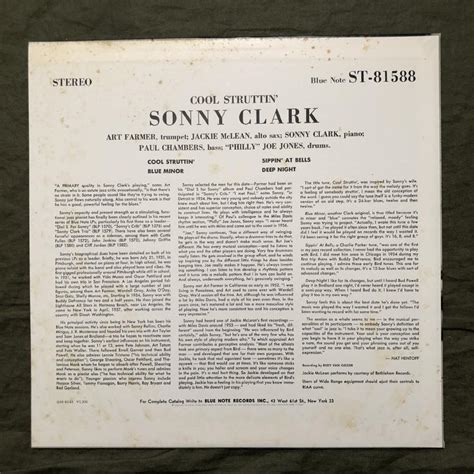 Sonny Clark Lp Cool Struttin Jackie