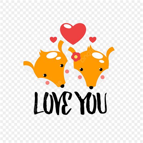 Love Valentines Day Vector Hd Images Cute Fox Gives Love For Valentine