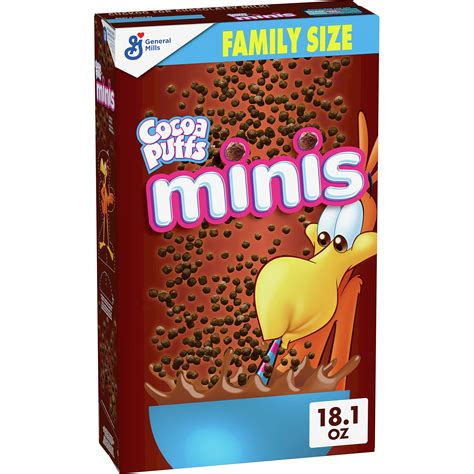 Cocoa Puffs Minis Chocolatey Stf Breakfast Cereal Made With Whole