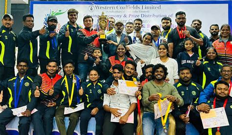 SCCL Team Emerge Runner Up At CIL Tournament Earns Rich Haul Of Medals