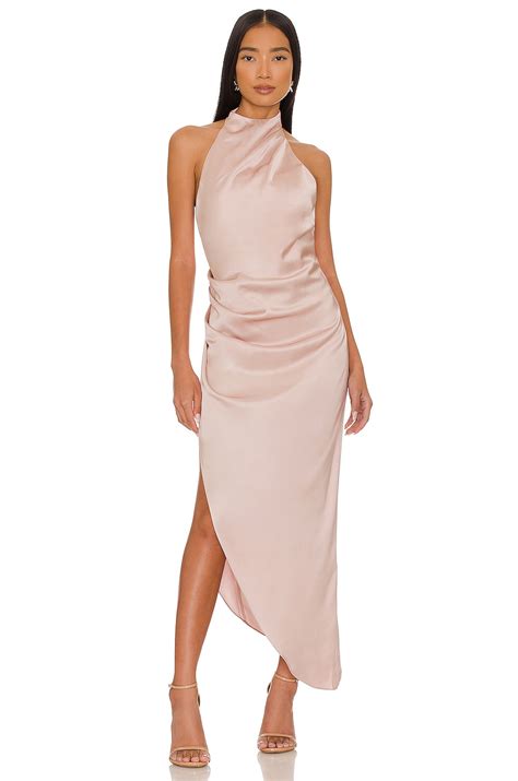 Nookie Amelia Halter Gown In Nude REVOLVE