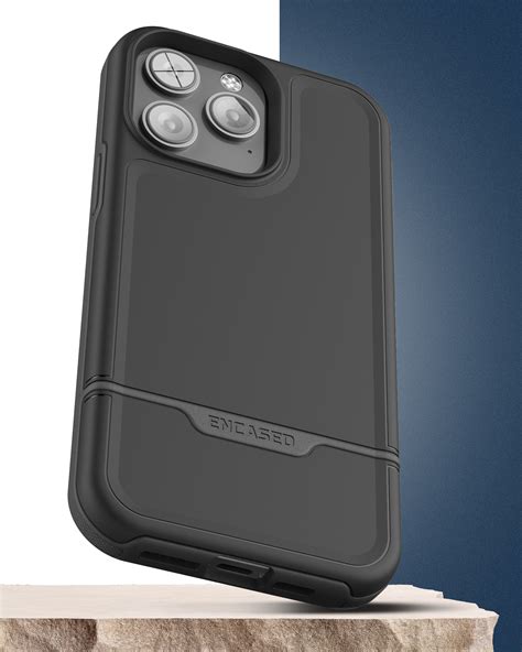 iPhone 14 Pro Max Rebel Case in Black with Screen Protector - Encased