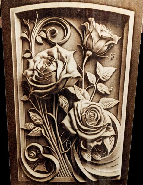 3D Relief Laser Engraved Rose One Of Our Best Sellers Get Yours Before