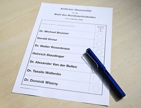 Ergebnis der Bundespräsidentenwahl 2022 Gemeinde Aderklaa