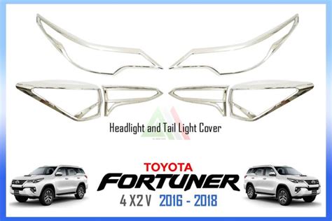 Toyota Fortuner X V Variant Headlight And Tail Light Cover