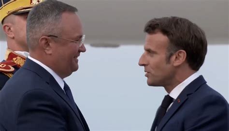 Emmanuel Macron A Ajuns N Rom Nia La Baza Mihail Kog Lniceanu Unde