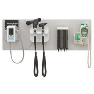 Welch Allyn Green Series Wall Diagnostic Set With F O Otoscope And