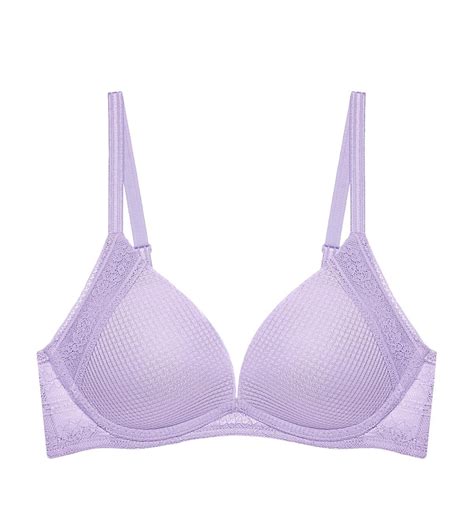 Aqua Lucky Non Wired Deep V Push Up Bra In Lilac Triumph Hong Kong