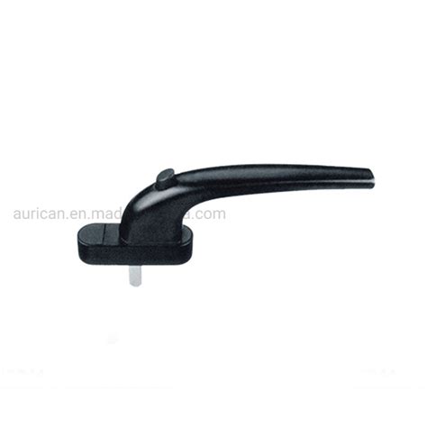 Powder Coating Zamak Zinc Alloy European Aluminium Window Handle With Button 112044 China